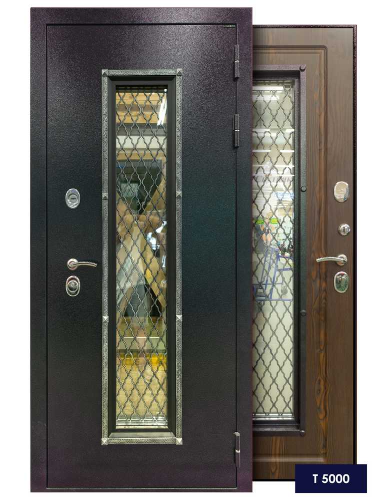 Металлическая входная дверь Киборг Т-5000 (базовая комплектация) - Фабрика дверей «Киборг»