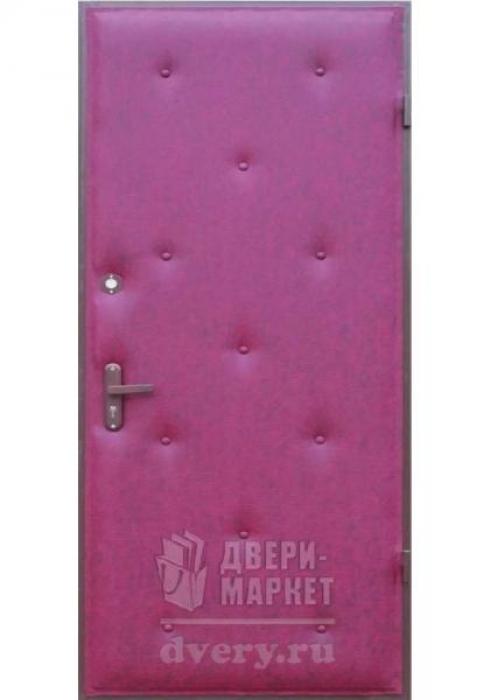 Дверь входная металлическая Кожзаменитель 02 - наружная сторона  - Фабрика дверей «Двери-Маркет»