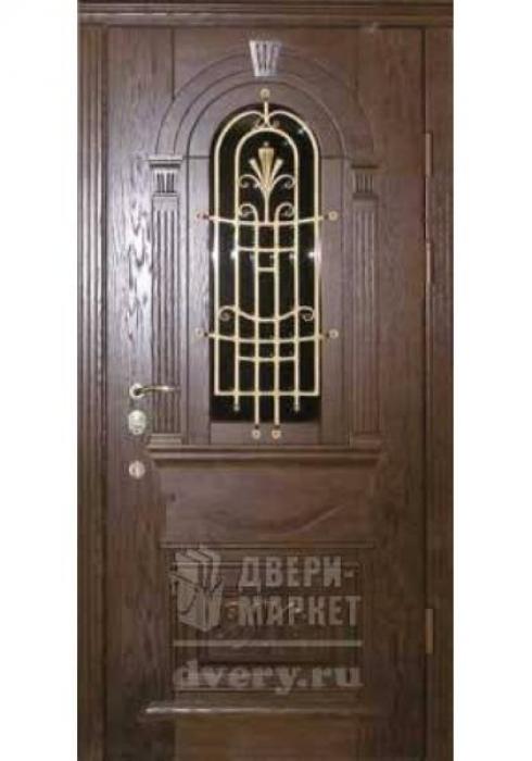 Двери-Маркет, Дверь входная металлическая массив дуба 02 - наружная сторона