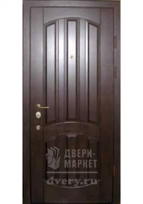 Дверь входная металлическая массив дуба 05 - наружная сторона - Фабрика дверей «Двери-Маркет»