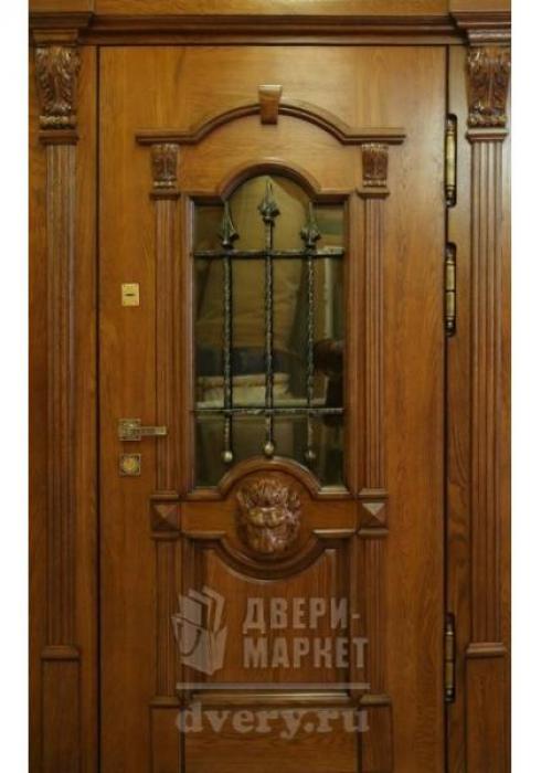 Двери-Маркет, Дверь входная металлическая массив дуба 35 - наружная сторона