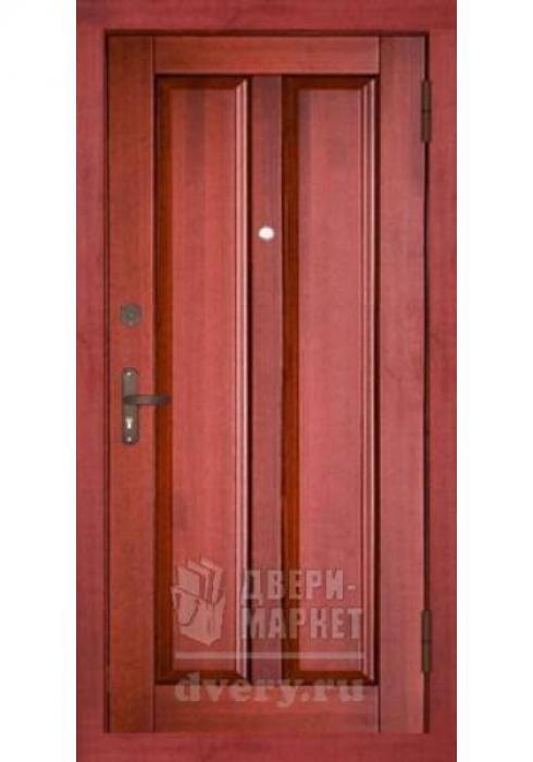 Дверь входная металлическая массив красного дерева 01, Дверь входная металлическая массив красного дерева 01