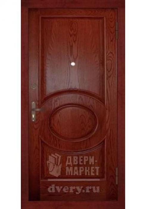 Дверь входная металлическая массив красного дерева 09, Дверь входная металлическая массив красного дерева 09
