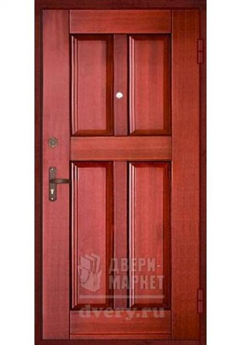 Двери-Маркет, Дверь входная металлическая массив красного дерева 10