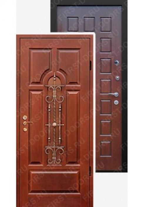 Дверь входная металлическая мдф с ковкой - Фабрика дверей «First Doors»