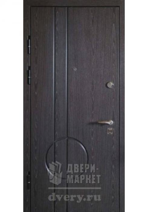 Дверь входная металлическая шпон 12 - наружная сторона - Фабрика дверей «Двери-Маркет»