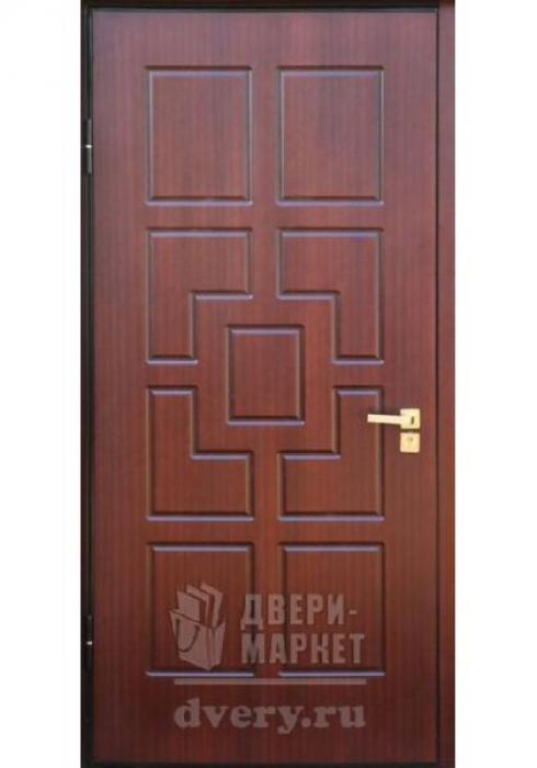 Дверь входная металлическая шпон 19 - наружная сторона - Фабрика дверей «Двери-Маркет»