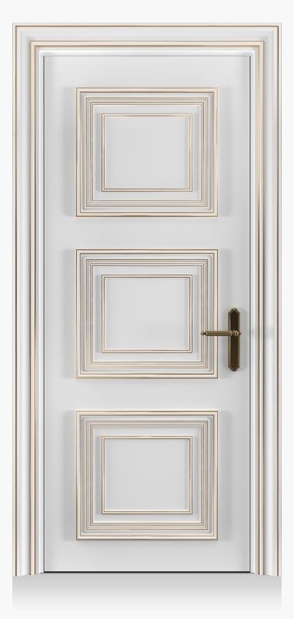 Межкомнатная дверь Antique цвет col. blanc МДФ с золотой патиной - Фабрика дверей «Рада»