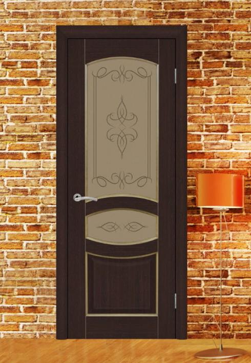 Межкомнатная калевочная дверь Топаз 3 Триада - Фабрика дверей «Триада»