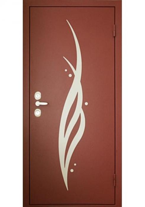 Дверь Сервис, Входная дверь Аппликация из металла на металле - внешняя сторона 